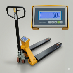 Wózek paletowy z wagą...